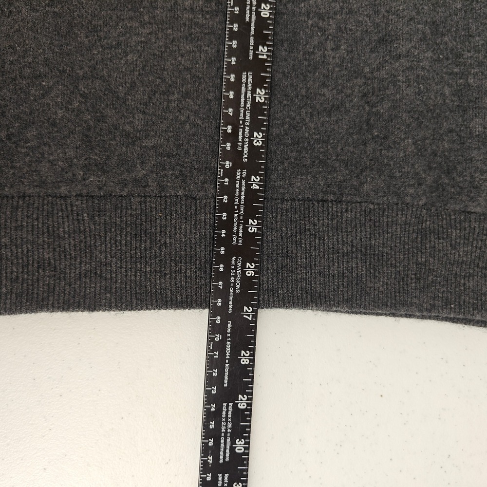 Mack‎ Weldon Tech Cashmere V Neck Sweater Mens XL Dark Gray Merino Wool Blend - Picture 7 of 10